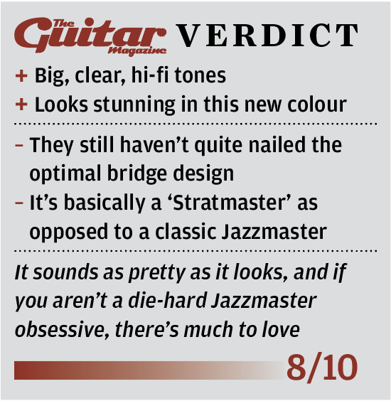 Основные характеристики Fender American Professional Jazzmaster   • ЦЕНА 1539 фунтов стерлингов (в жестком футляре)   • ОПИСАНИЕ Гитара со смещенным телом